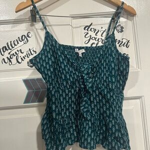 Patrons of Peace Teal Camisole Top